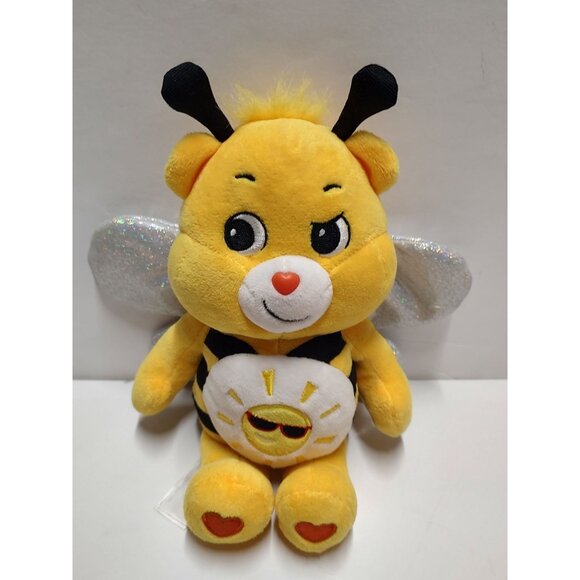 Care Bears Funshine Bear Yellow Bee Plush Toy With Sparkly Wings - Picture 8 of 16